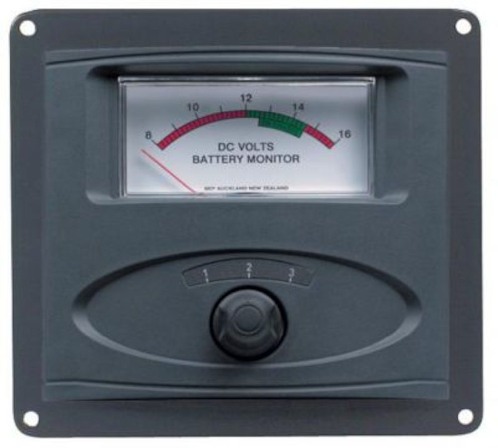 Voltmètre analogique panneau 8-16V