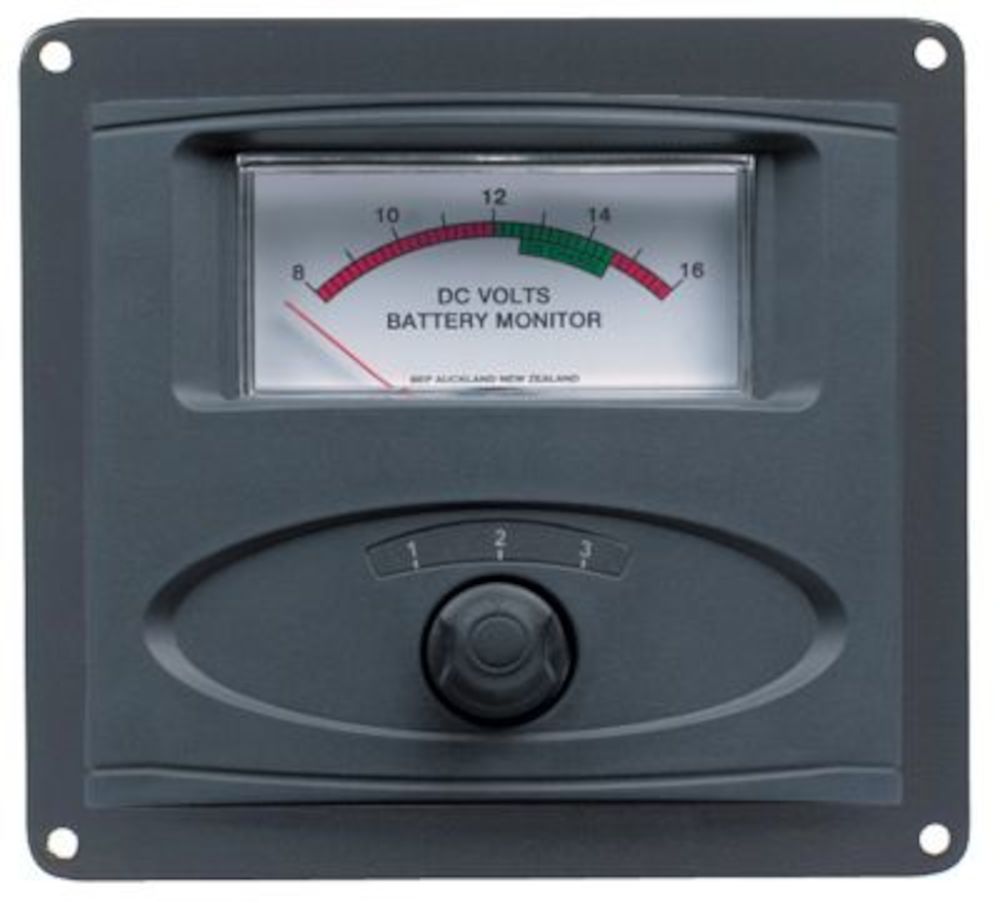 Voltmètre analogique panneau 8-16V