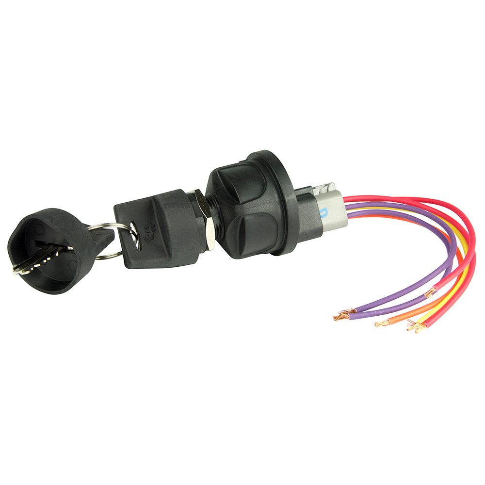 BEP interrupteur allumage etanche 4 positions avec connecteur Deutsch 12V/24V - 1001603