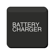 Étiquette carrée Blue Sea Systems « Battery Charger » pour panneau électrique
