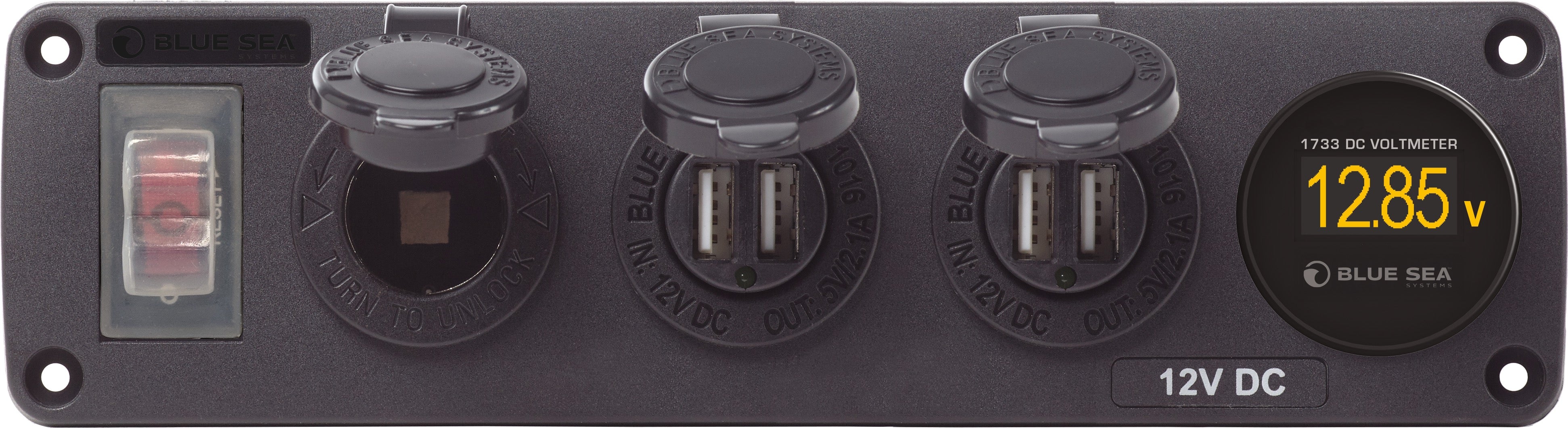 panneau ACC H2O 2 USBS,SCKT,VMETER