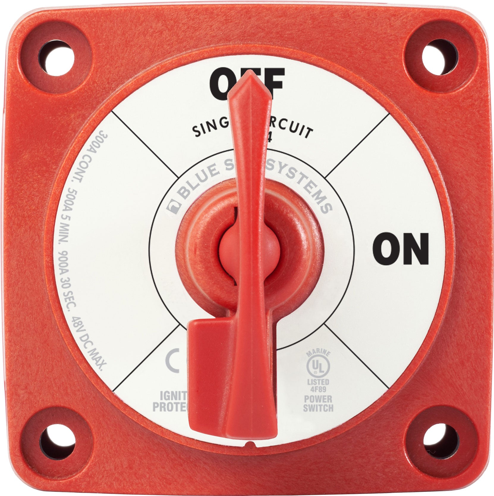 Interruptor de bateria 500A série M ON/OFF com chave de bloqueio