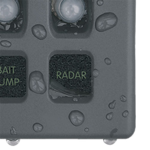 Panneau de disjoncteur étanche WeatherDeck® 12 V CC - Gris 8 positions