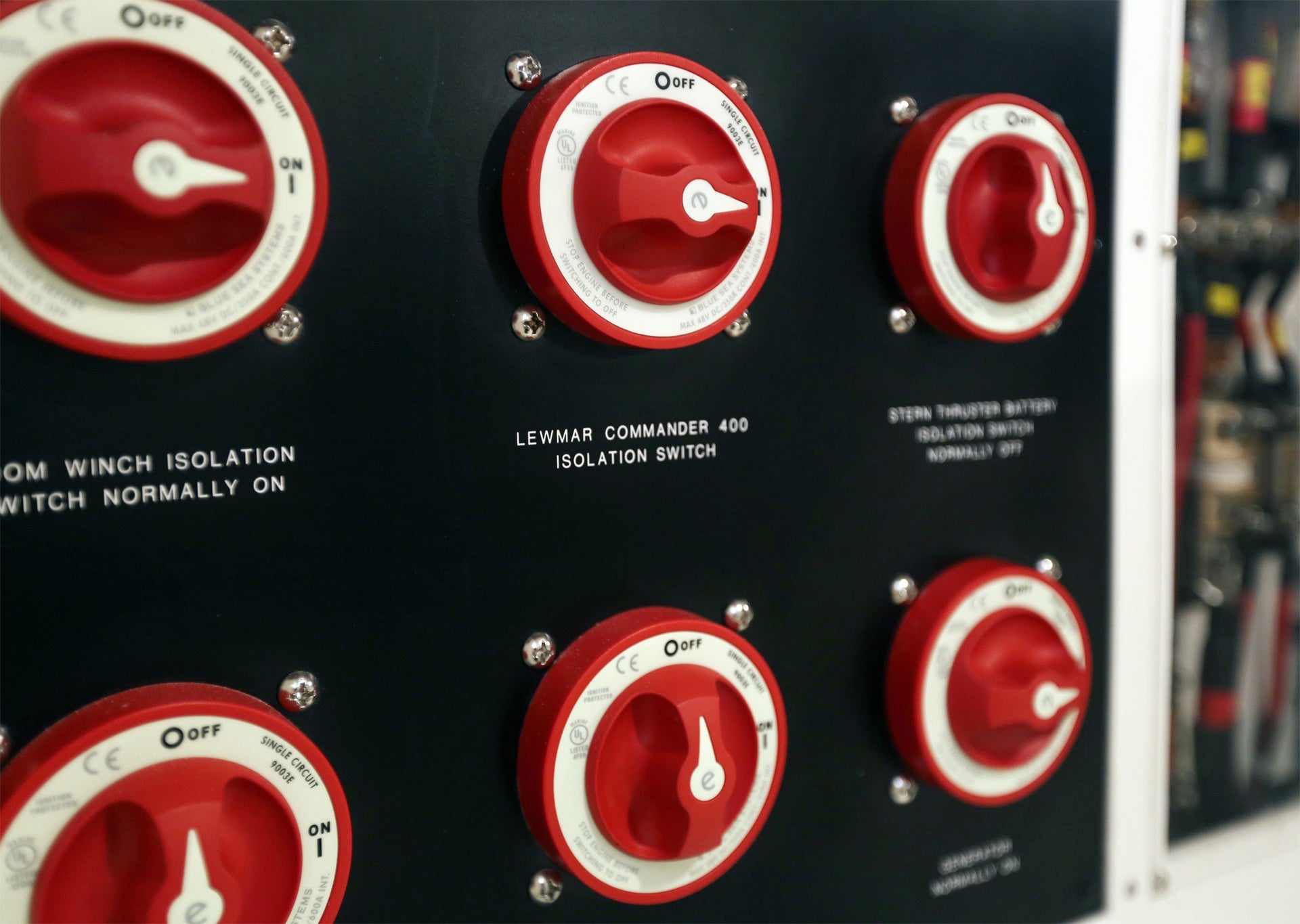 E-Series batterivælger med 4 positioner