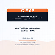 C-MAP MAX - Côte Pacifique et Amérique Centrale - MAX (M-NA-M035-MS). Couverture detaillee dans le titre du produit.