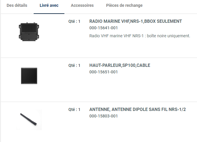 Radio VHF système V100
