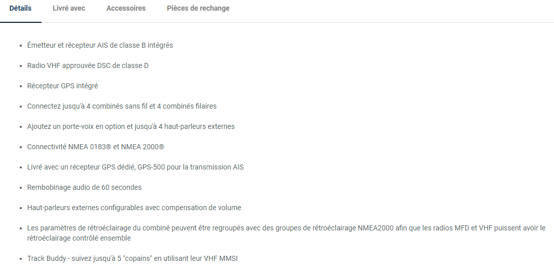 VHF Radio Package, V100-B system, AIS+GPS 500