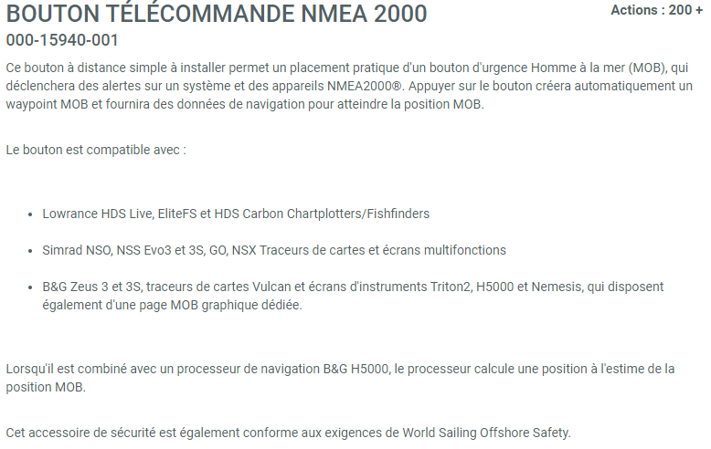 Navico Bouton MOB NMEA2000 - photo 4