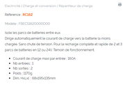 Distribuïdor de càrrega 1E/2S/160A