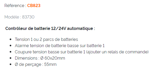Controlador automàtic de bateries 12/24V