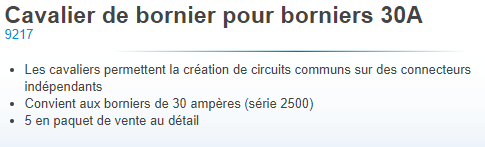 BLUE SEA Cavalier de bornier pour borniers 30A - photo 3