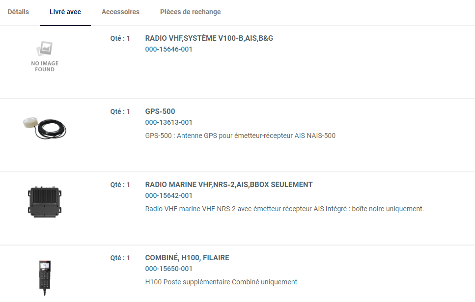 VHF Radio Package, V100-B system, AIS+GPS 500