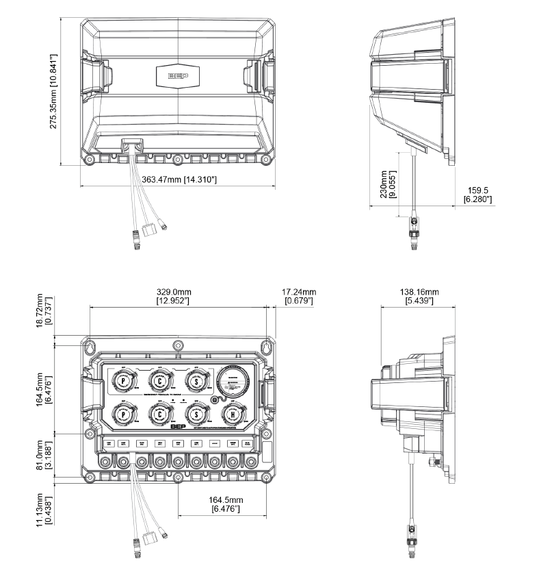 Intelligenter Batterie-Hub für 3 Motoren