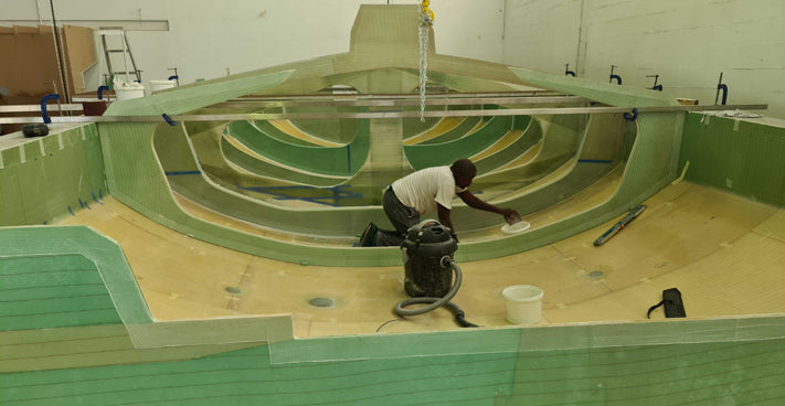 Class 40 Jeanne / Glaces Romane - Cape Racing Yachts en construction