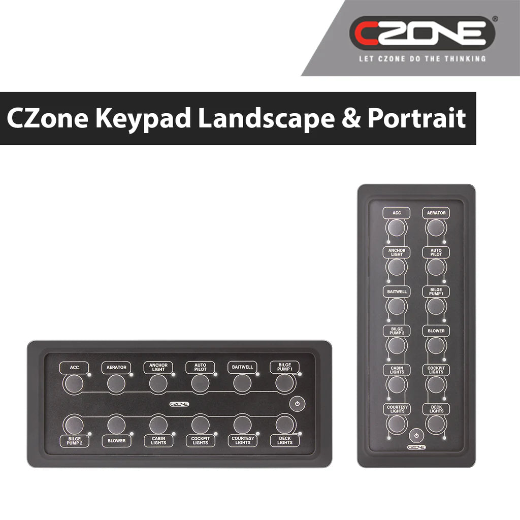 12-Way Waterpoof Keypad (Landscape)