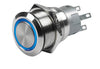 Push button latching ON/OFF 3.3V Blue LED