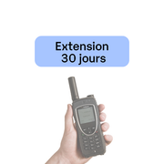 Extension Iridium prepaid 30 jours