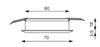 Spot secondaire EB12-1 à led d'intérieur mat 3W secondaire