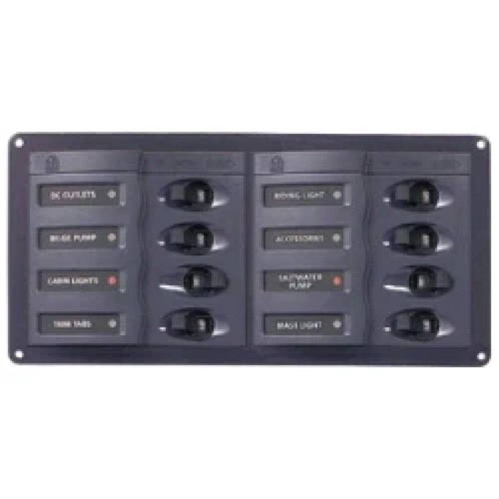Tableau 8 disjoncteurs unipolaires horizontal 12 V