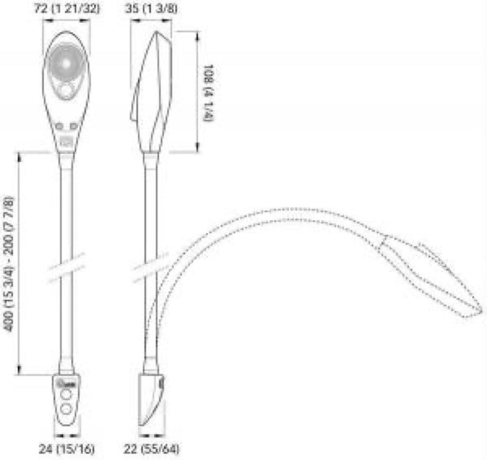Liseuse / Lecteur de carte LED Shark 10-30V Long. 30cm