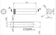 Tube Carbowind trapézoïdal