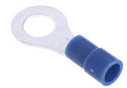 Cosse à oeillet Isolé, Bleu, 2.5mm², M6, 12mm