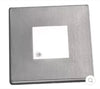 Eclairage plafonnier inox brossé NIVIDIC carré 10W avec interrupteur