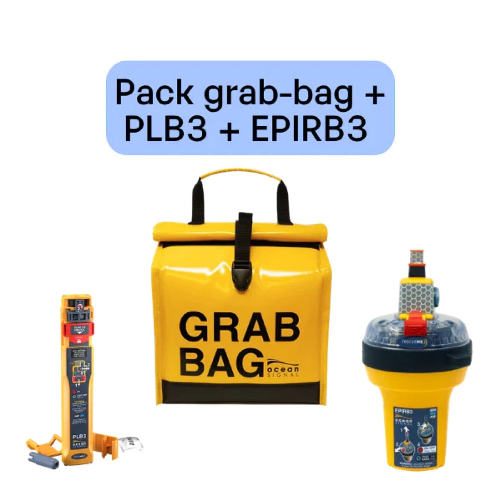 Kit de sécurité nautique PLB3 (PLB3 + EPIRB3 + sac fourre-tout)