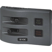 Panneau de fusibles étanche WeatherDeck&reg; 12 V CC - Gris 2 positions