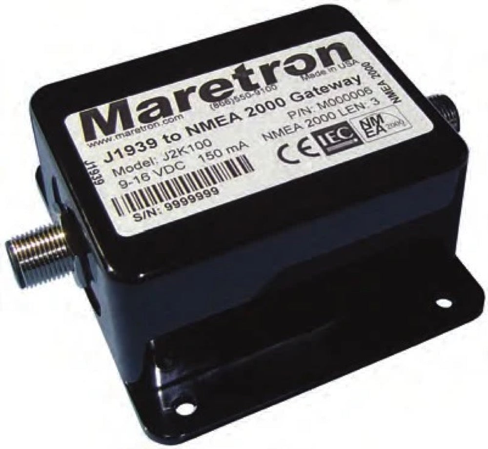 Convertit J1939 en NMEA2000 pour une utilisation avec les moteurs, les générateurs, les climatiseurs et les machines à glaçons Dometic