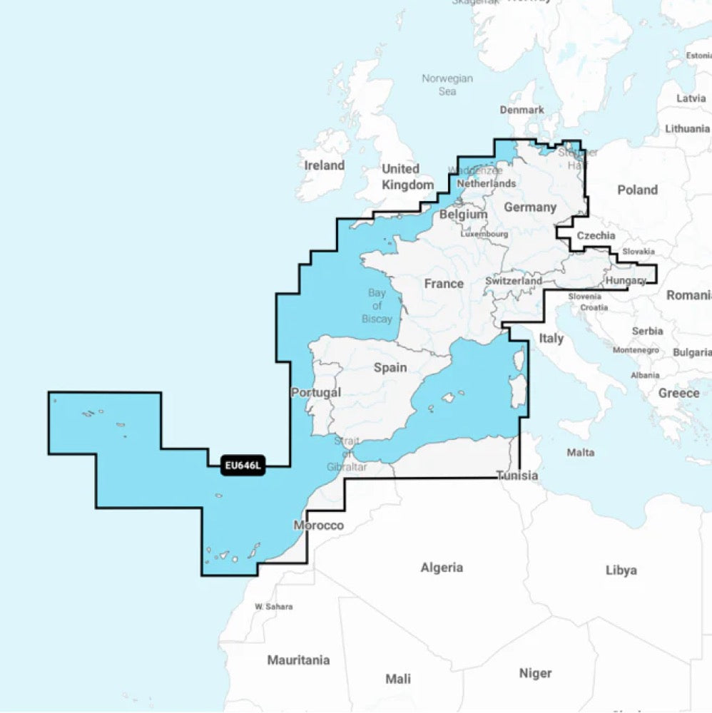 Carte Navionics+ Europe Centre & Ouest (microSD/SD)