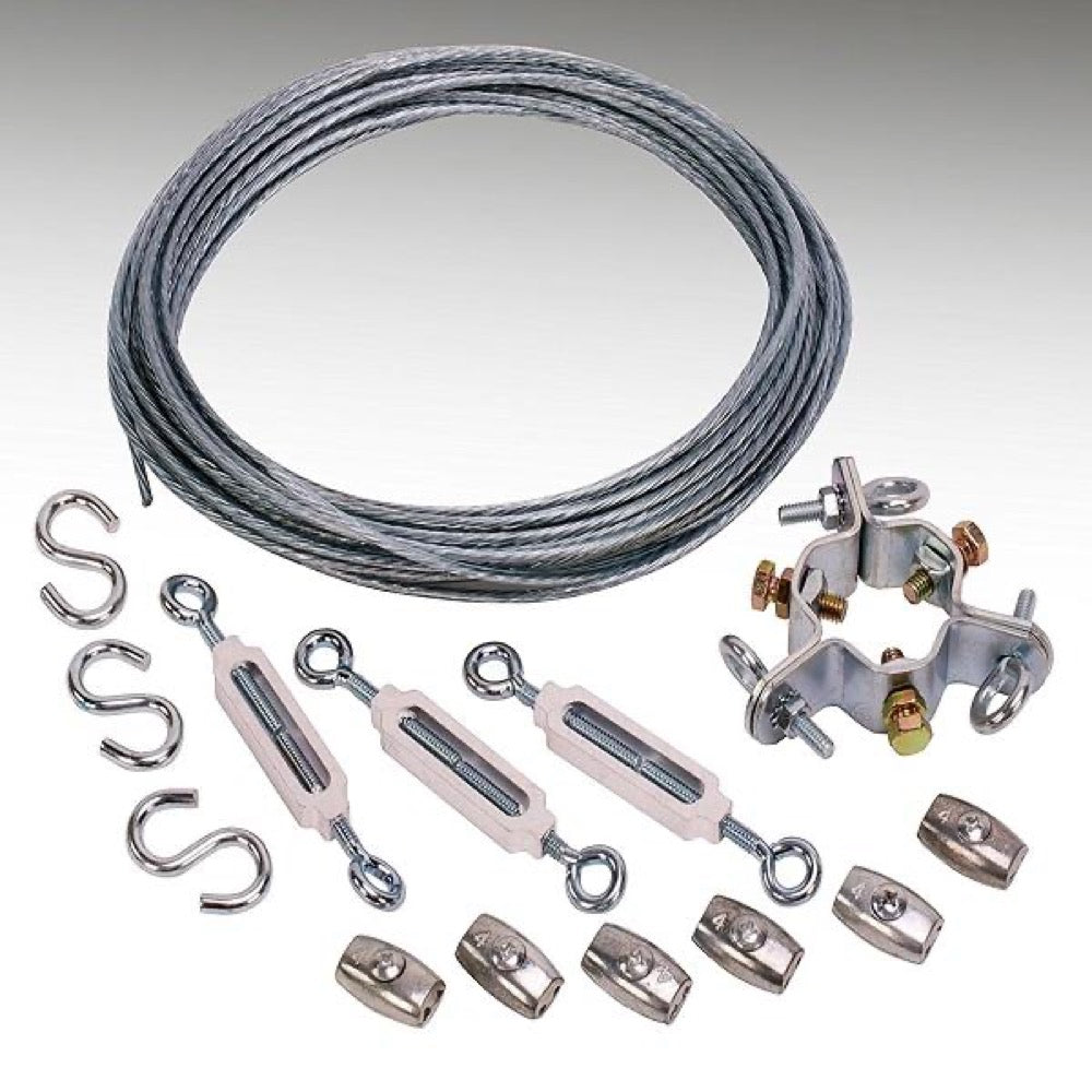 Kit d’installation pour antennes KUM8XX et KUM9XX : Fil d’installation HF 8m, Isolateur 10