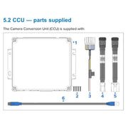 Câble 1 entrée caméra module de conversion 0,2 mètre