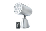 Projecteur combiné spot/large inox 24 V IP67 avec commande déportée