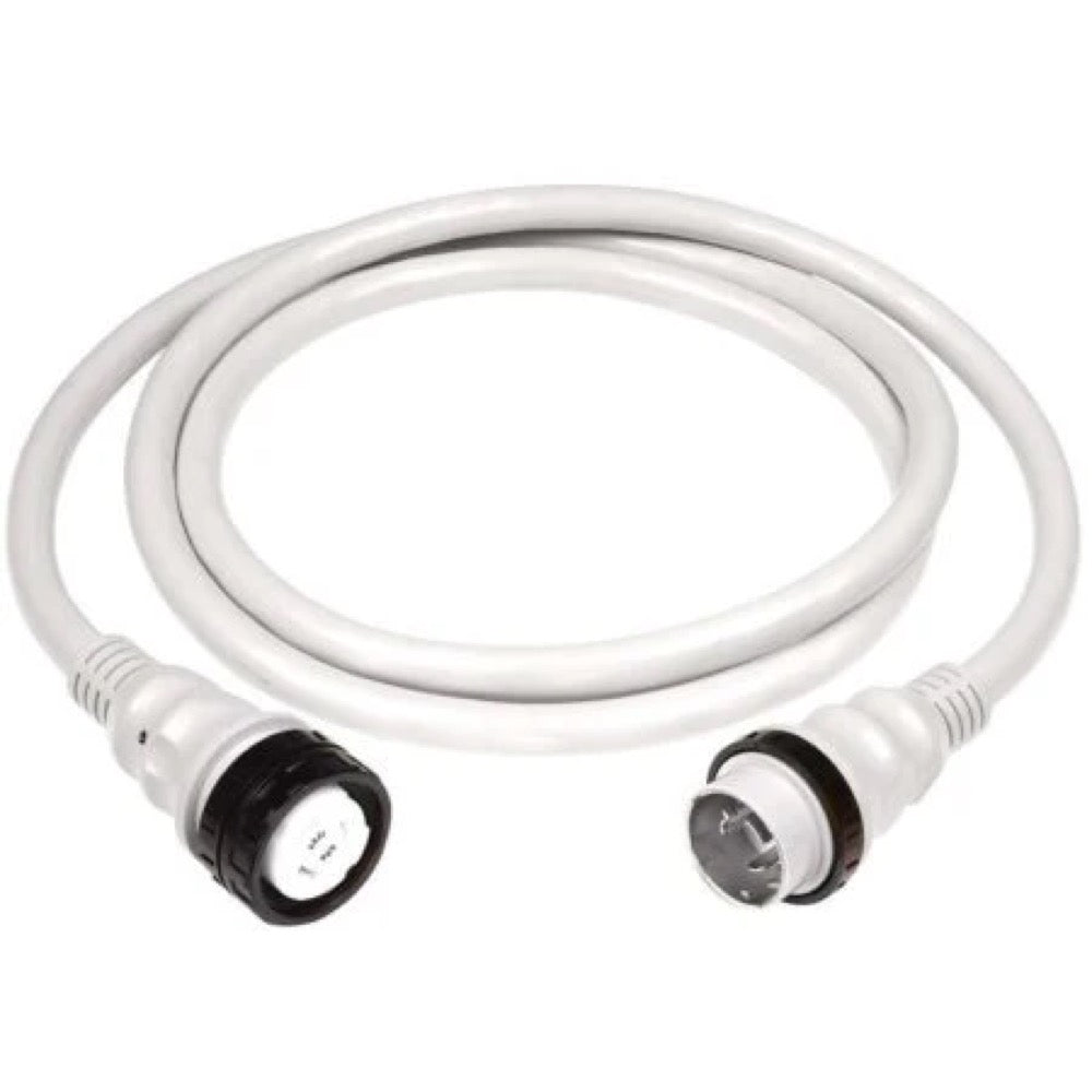 Cordon d’alimentation Marinco 50 A 125/250 V - 50 pieds blanc