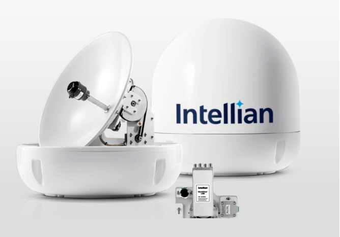 I6W — Antenne TV Satellelitaire 60 cm 2 axes LNB Mondiale 4 sorties