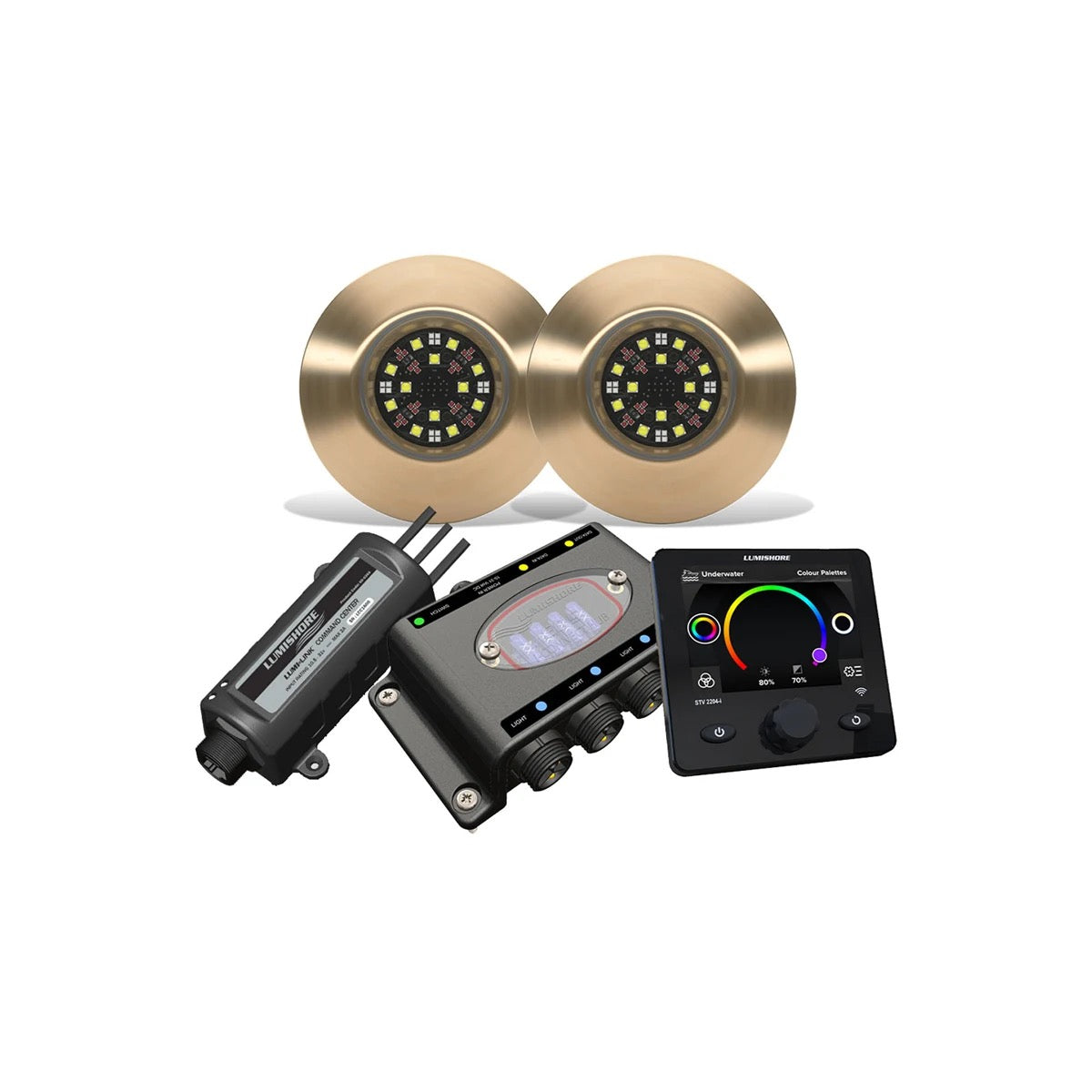 Kit EOS TIX404, 2 projecteurs, concentrateur, centre de commande LUX et écran - visuel officiel Garmin 2