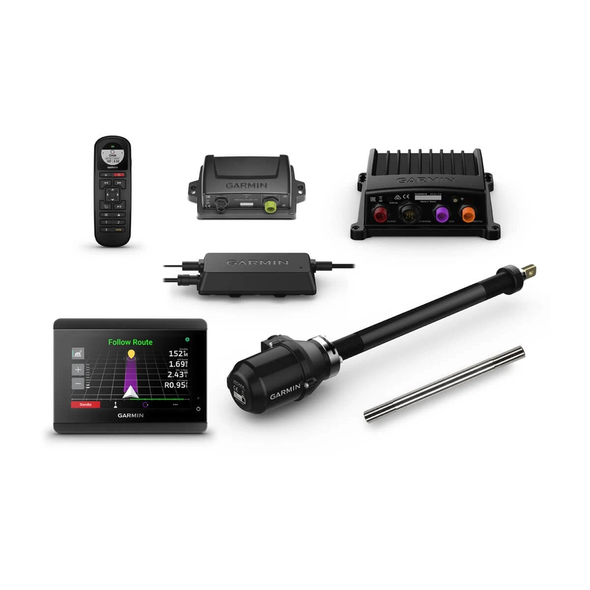 Pilote automatique Reactor™ 40 Kicker avec GHC™ 50 et tube d’inclinaison inox - visuel officiel Garmin 2