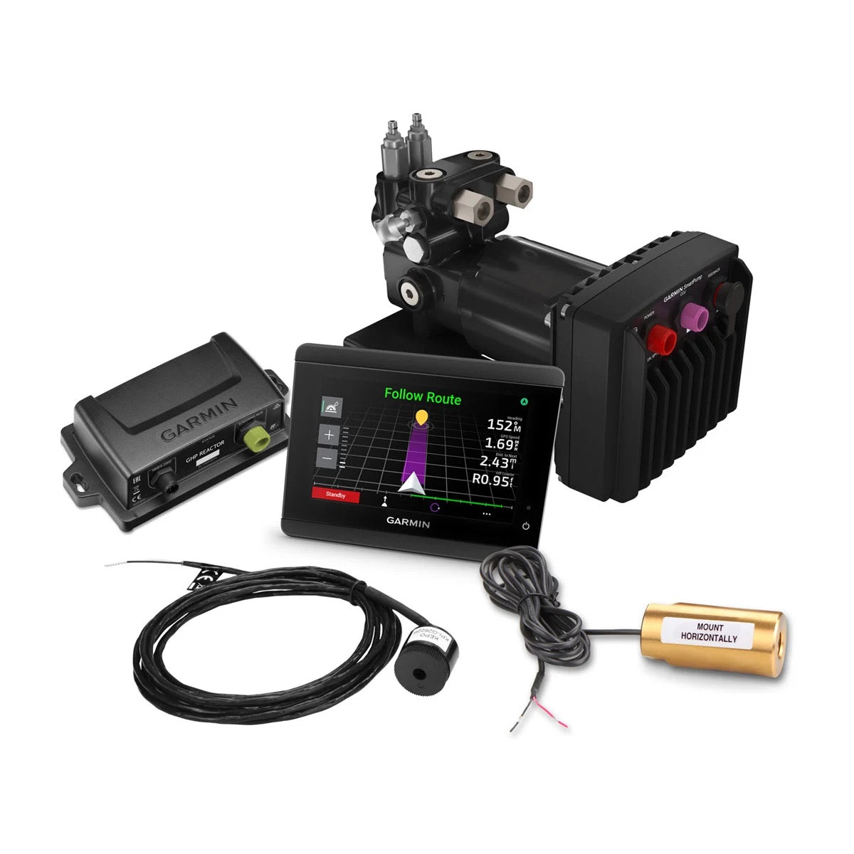 Coffret Reactor™ 40 hydraulique avec SmartPump v2 et GHC™ 50 - visuel officiel Garmin 2