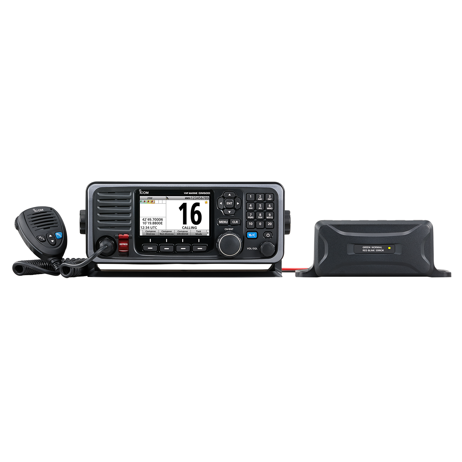 Pack VHF fixe GMDSS GM600 12V - visuel officiel ICOM