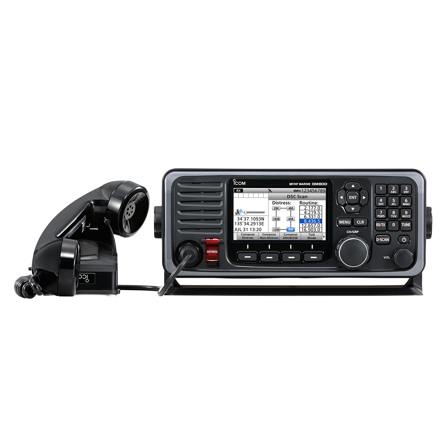 Pack BLU marine GMDSS GM800 - visuel officiel ICOM