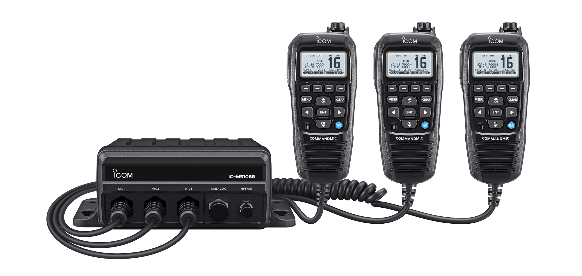 VHF fixe boîte noire IC-M510BB - visuel officiel ICOM