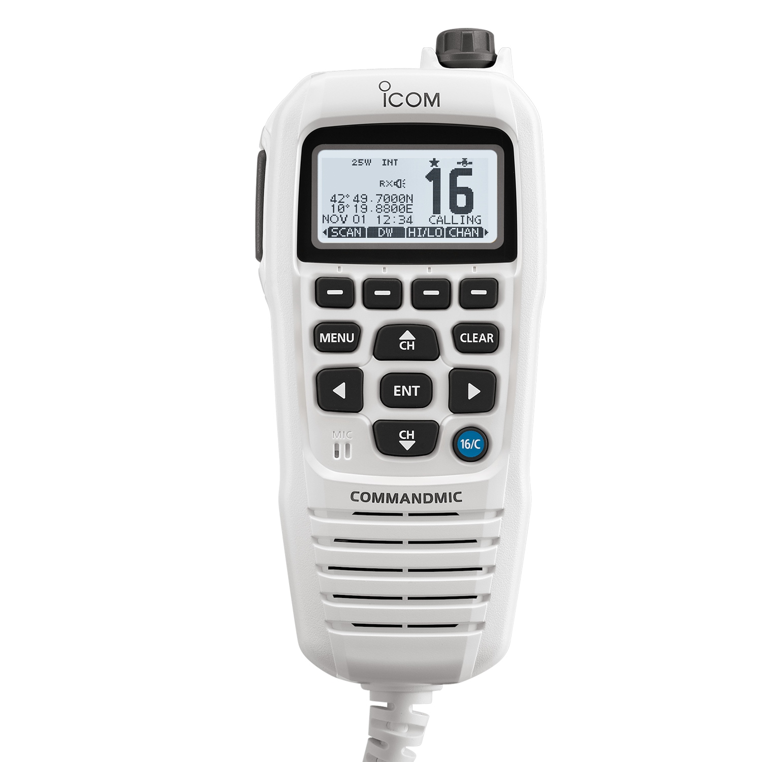 Microphone déporté HM-195GW - visuel officiel ICOM