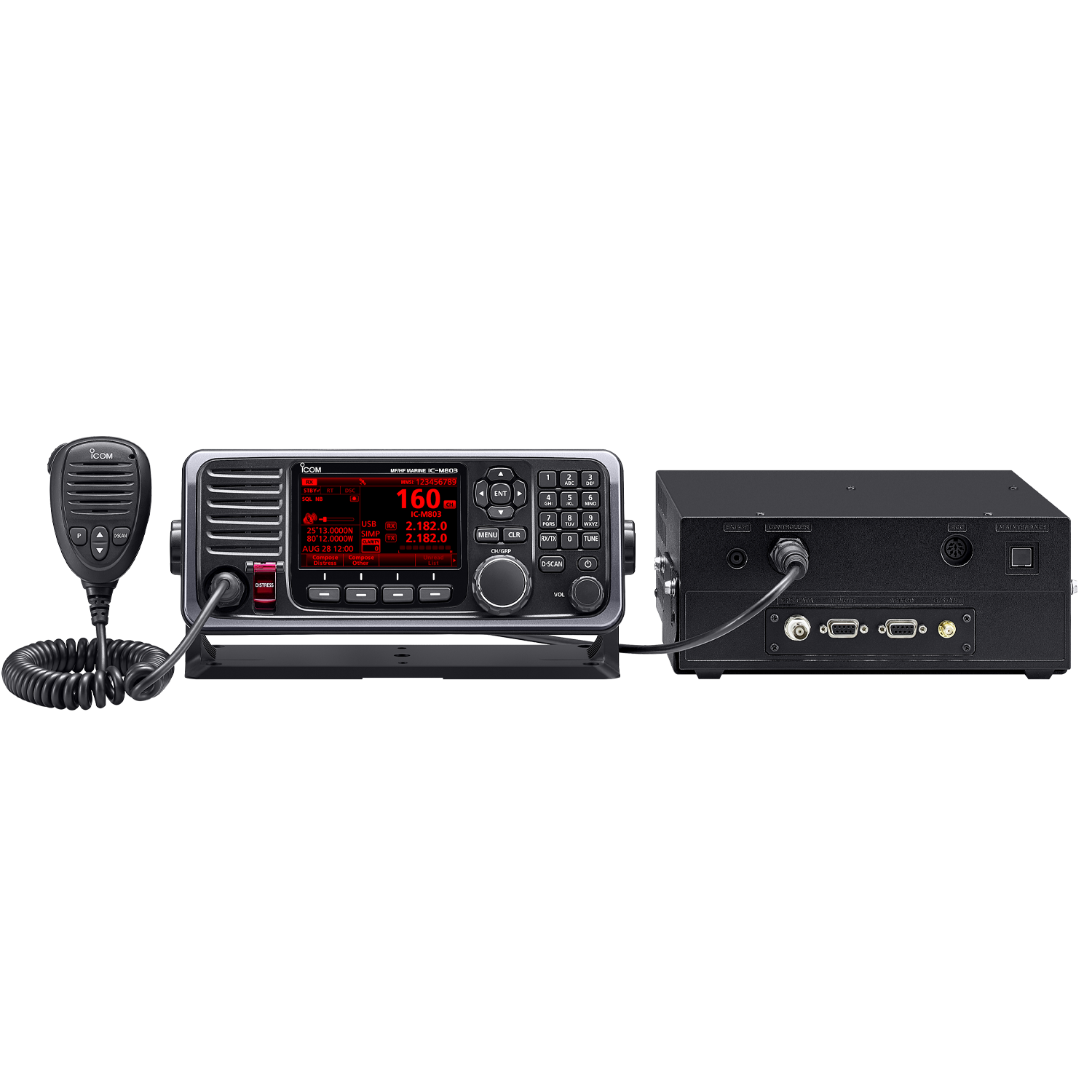 BLU marine IC-M803 - visuel officiel ICOM