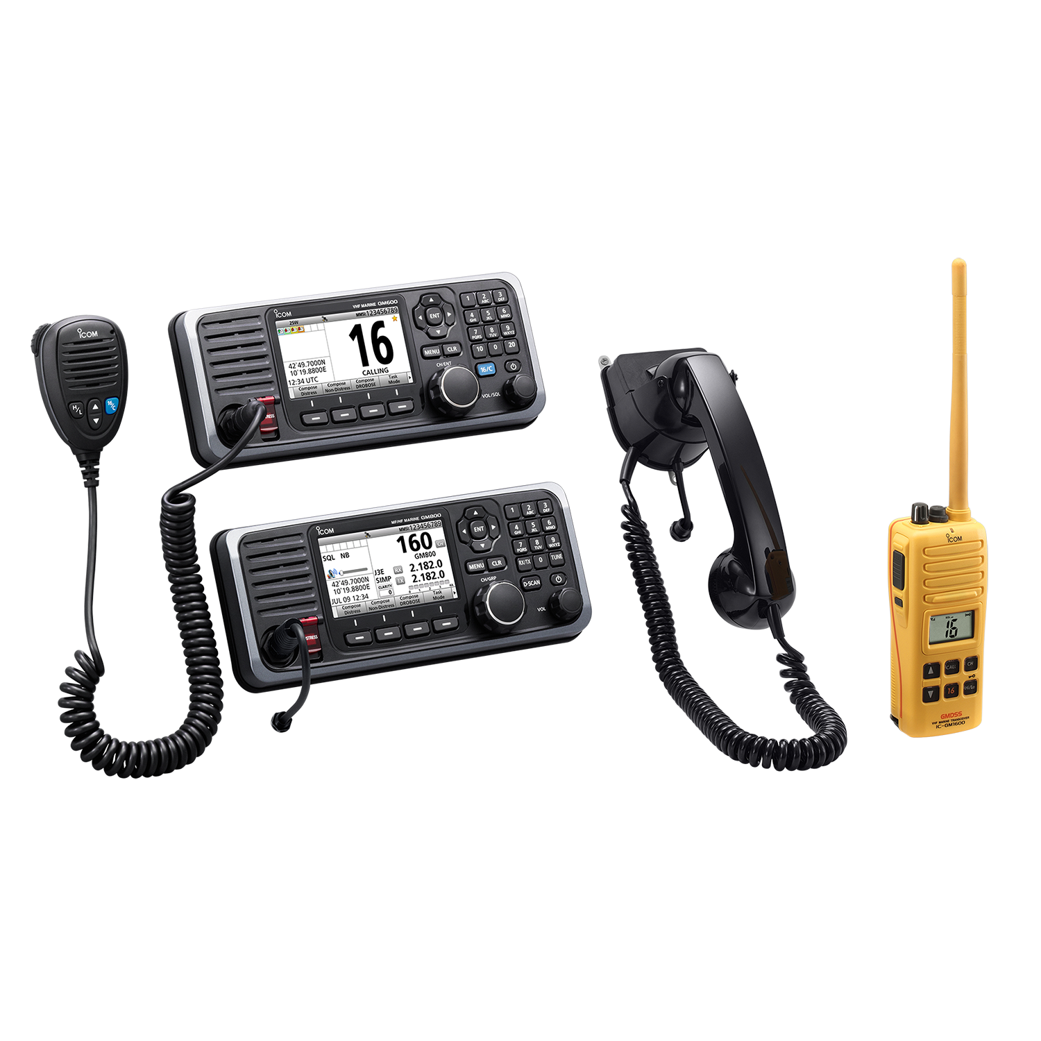 Pack VHF fixe GMDSS GM600 12V - visuel officiel ICOM