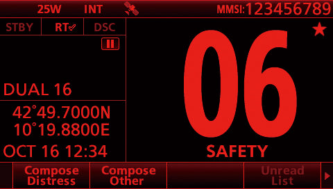 VHF marine fixe IC-M605EURO - visuel officiel ICOM