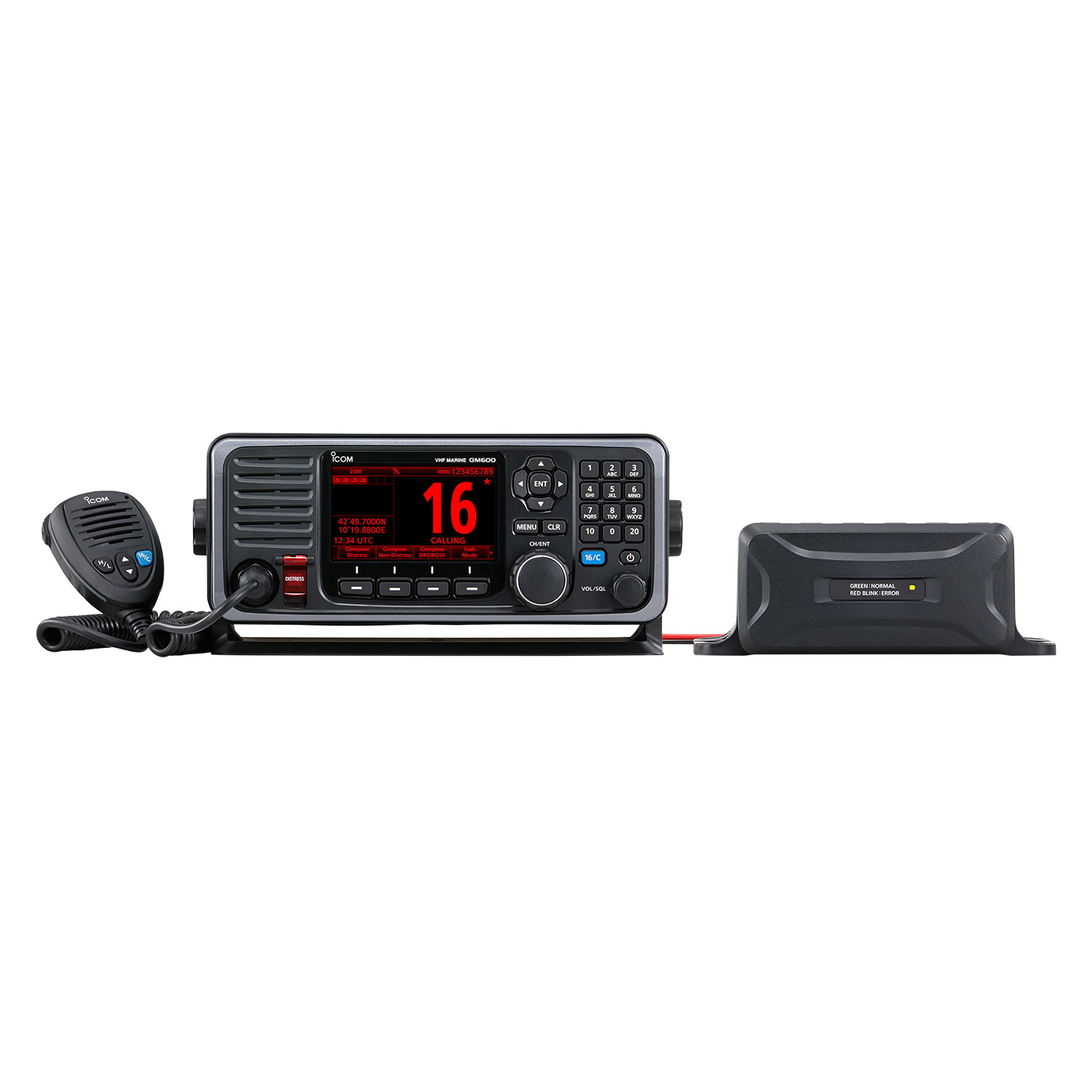 Pack VHF fixe GMDSS GM600 12V - visuel officiel ICOM