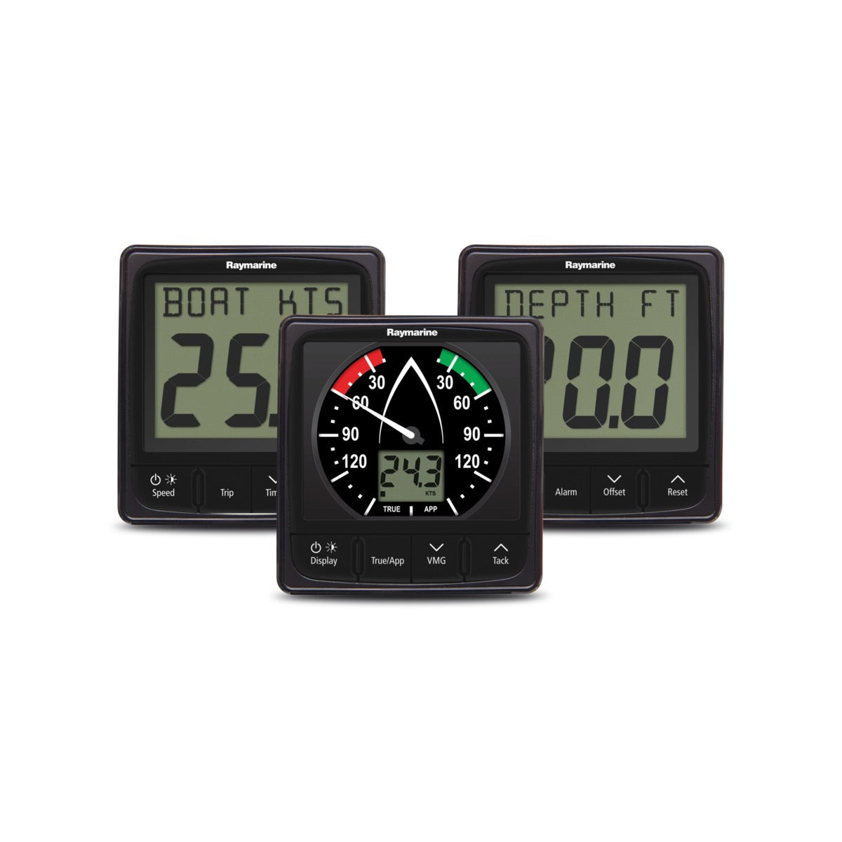 Pack i50 Loch Sondeur & i60 Vent avec élément tête de mât court, sondes traversantes Vitesse/Température/Profondeur ST900/P120 & P319