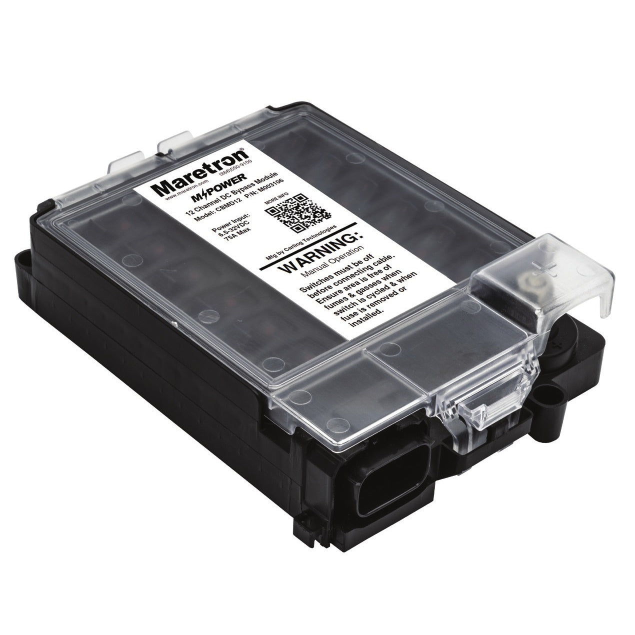 Module de dérivation 12 canaux en option avec bloc-fusibles et câble de liaison