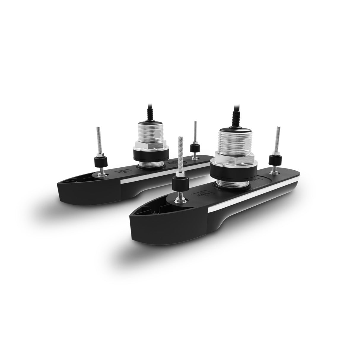 Pack 2 sondes traversantes Inox 20° babord / tribord RVM-420, direct AXIOM2 et RVM1600 (2 x 2m, cable Y et extension 8m )